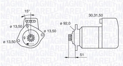 MAGNETI MARELLI 063524160780 - Стартер